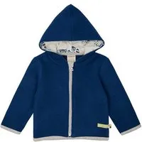 loud proud loud + proud Babys & Kinder Wollfleece-Jacke mit Kapuze, GOTS-zertifiziert, Ultramarine(blau), – Produktbild 1 von 1