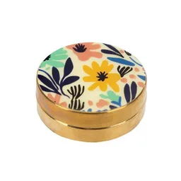 El Puente El Puente Dose "Blumen" | Fair Trade & Handmade aus Indien – Produktbild 1 von 1