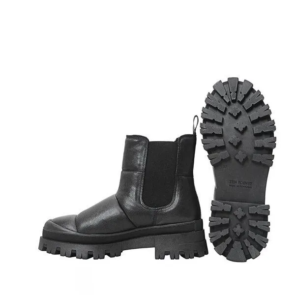 Ten Points Ten Points warm gefütterte und gesteppte Lederboots, Jenny, Schwarz, – Produktbild 3 von 3