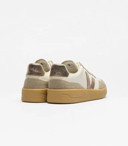 Veja Veja Damen-Sneaker V-90 OT Leather Pure Bronze Natural – Produktbild 2 von 4