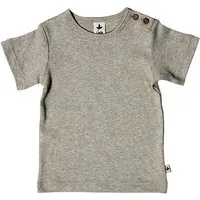 Leela Cotton Baby Kinder Kurzarmshirt Bio-Baumwolle T-shirt "Leela Cotton", Beige-melange, – Produktbild 1 von 2