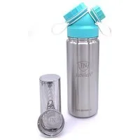 JN JuNiki's JN JuNiki's Frühlingsedition | JuNiki´s® Trinkflasche isoliert türkis + Teefilter – Produktbild 1 von 1