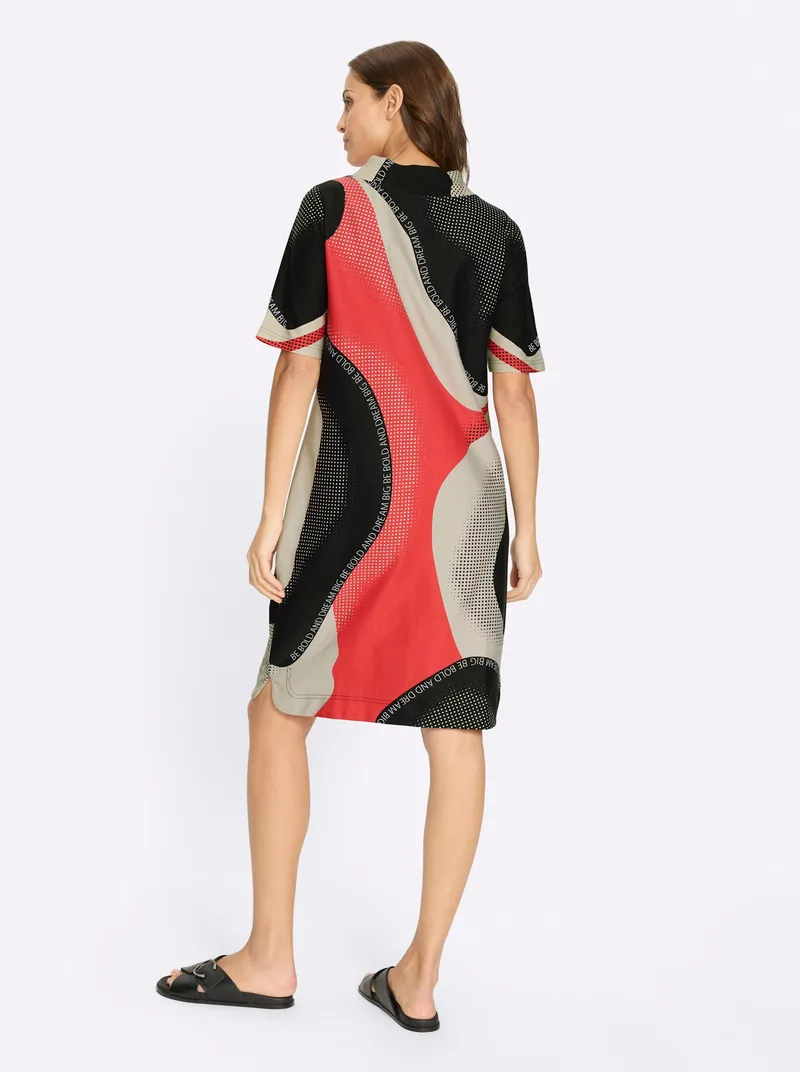 Witt Sweatkleid, Erdbeere-schwarz-bedruckt, – Produktbild 2 von 2
