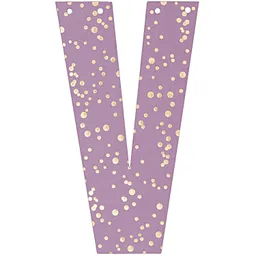 Rico Design Rico Design Buchstabe für Girlande 14cm V – Produktbild 1 von 1