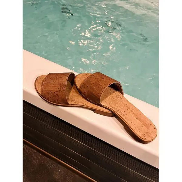 Kork-Deko Kork-Deko Pantoletten aus Kork | Gr. 38-41 | Damenschuhe | Sandalen aus Kork – Produktbild 4 von 4