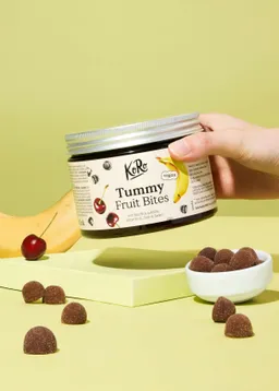 KoRo Tummy Fruit Bites mit lebenden Kulturen, Vitamin E, Zink & Selen 120 Stück – Produktbild 1 von 1