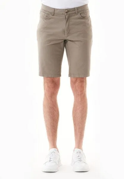 ORGANICATION ORGANICATION Regular-Fit Shorts aus Bio-Baumwolle, Smokey olive, – Produktbild 2 von 4