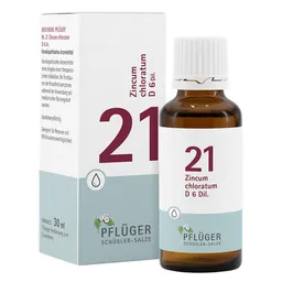 Biochemie Pflüger Schüßler-Salze Biochemie Pflüger 21 Zincum chlor. D6 Tropfen – Produktbild 1 von 1