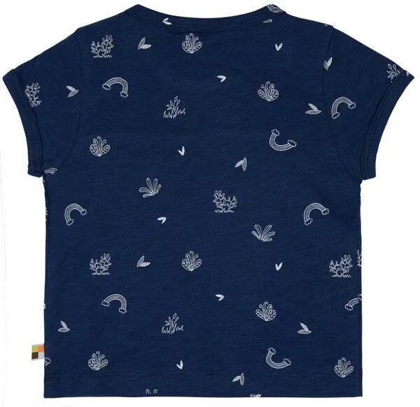 loud + proud loud + proud Babys & Kinder Tunika Slub Jersey mit Druck, GOTS-zertifiziert, Ultramarin(blau), – Produktbild 1 von 2