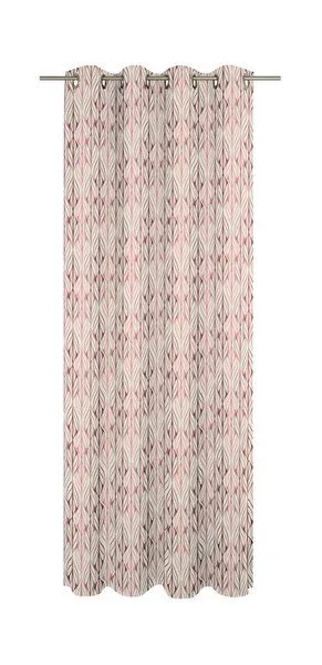Nature by Adam Nature by Adam Vorhang aus Leinen und Bio-Baumwolle - Made in Germany - Wave, Rot, – Produktbild 2 von 8