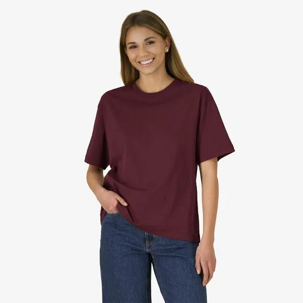 YTWOO YTWOO Mid-Light T-Shirt für Damen und Herren, Burgundy, – Produktbild 2 von 3