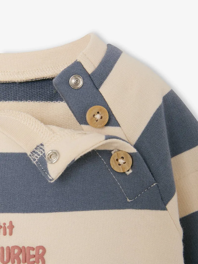 Vertbaudet Baby Sweatshirt, Graublau, – Produktbild 3 von 3