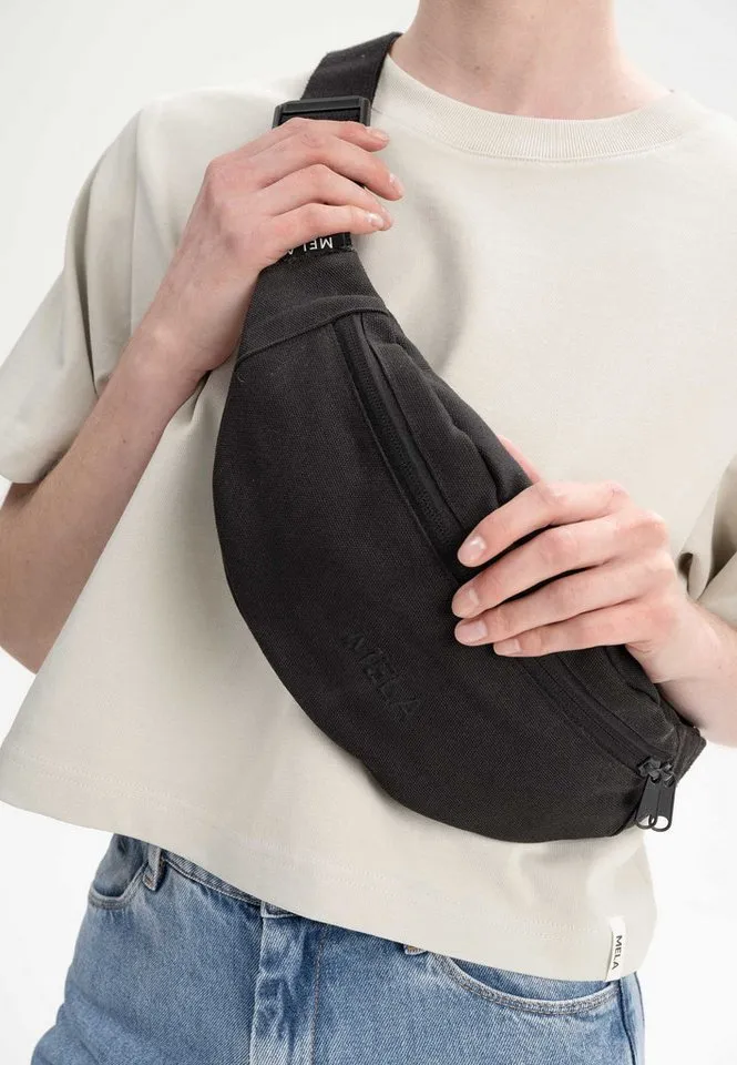 MELA MELA Bauchtasche Hip Bag, Hauptfach mit Reißverschluss, All black, – Produktbild 5 von 5