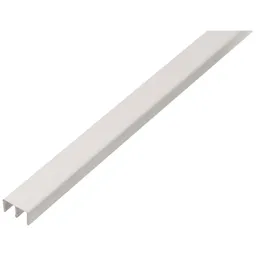 Alberts ALBERTS Führungsschienenprofil oben, PVC weiß, Lxlichte BxH 2000 x 6,5 x 10 mm – Produktbild 1 von 1