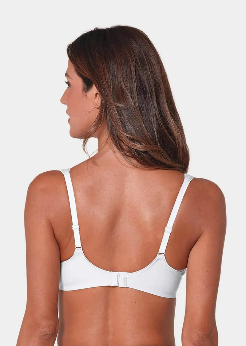Triumph Eleganter Bügel-BH mit Spitze - weiß - Gr. 90 E von Goldner Fashion, Weiß, – Produktbild 2 von 3