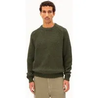 ARMEDANGELS ARMEDANGELS KIAANO TWEED Herren Pullover aus recyclem Bio-Woll Mix, Dark earth tweed, – Produktbild 1 von 1
