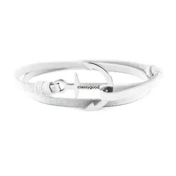 Classygood. Classygood. Anker Armband Edelstahl - Silber - Alcantara-Leder Band – Produktbild 1 von 1