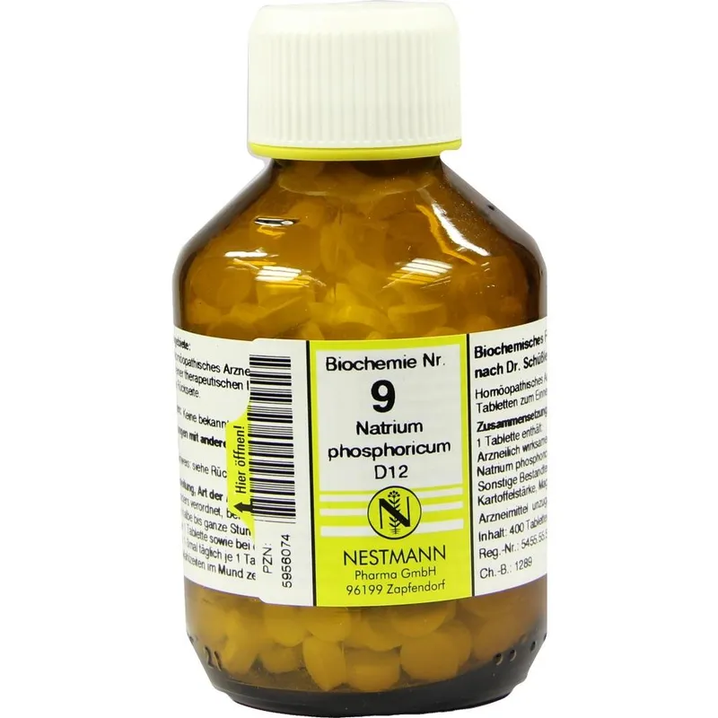 Nestmann Pharma BIOCHEMIE 9 Natrium phosphoricum D 12 Tabletten 400 St Tabletten – Produktbild 1 von 1