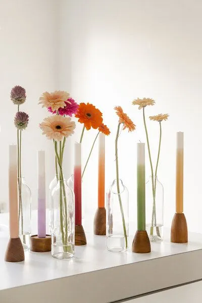 Originalhome Originalhome Farbverlaufskerzen für bewusste Geschenke S/3 - paraffinfrei & vegan, Pine apple, – Produktbild 2 von 2