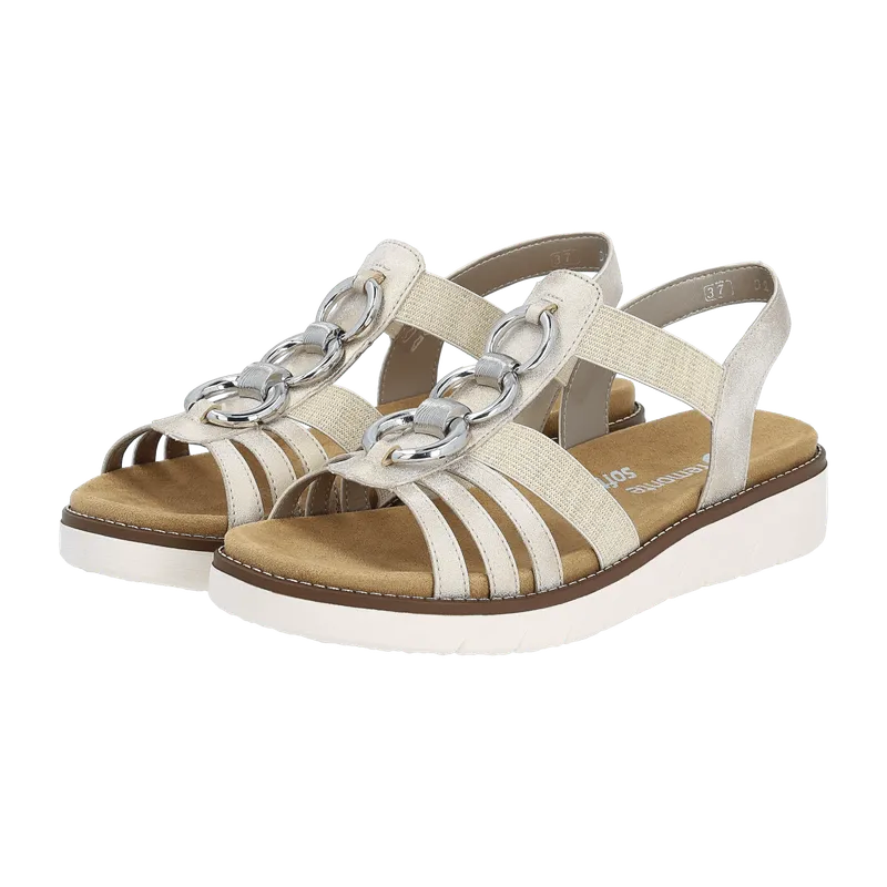 Remonte Remonte D2073-60 muschel beige Alula Gleamlastic für Damen, Gold, – Produktbild 2 von 7