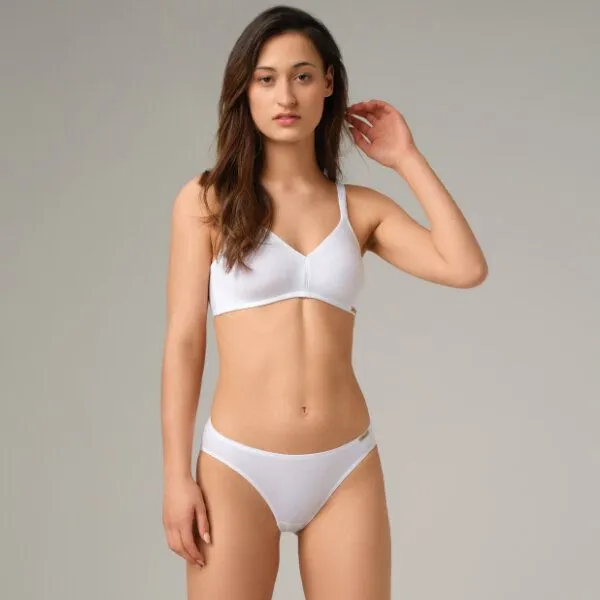 comazo|earth comazo|earth Fairtrade Basic Jazz-Pants, Weiss, – Produktbild 4 von 4