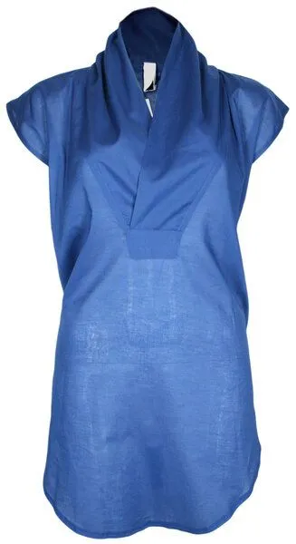 FORMAT FORMAT TOAT Bluse, Blau, – Produktbild 4 von 4