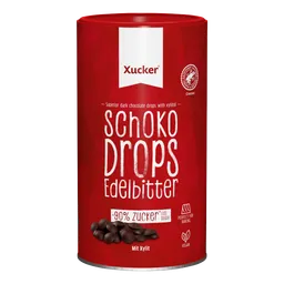 Xucker Vegane Schokodrops Edelbitter mit finnischem Xylit (200g) – Produktbild 1 von 1