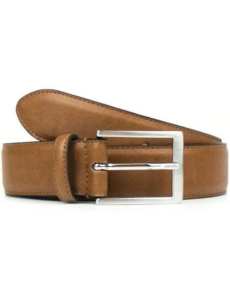Will's Vegan Shop Will's Vegan Shop Klassischer Gürtel, 3,5 cm Herren, Hellbraun, – Produktbild 4 von 4