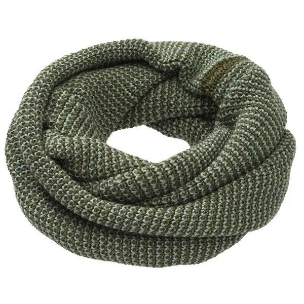 Disana disana Loop-Schal Melange kbT Merinowolle, Olive-jade, – Produktbild 1 von 2