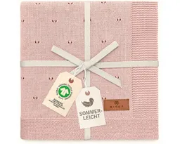 Babydecke DIKOS® aus *100%* Bio Baumwolle, Strickdecke, Geschenk zur Geburt, DIKOS, PREMIUM Qualität, Sommerdecke Ajour, 75x100, atmungsaktiv, weich – Produktbild 1 von 1