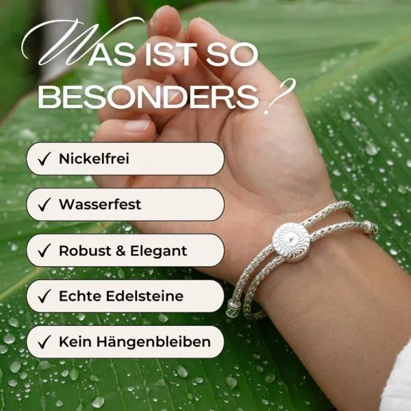 Spirit of Island Spirit of Island Armband | Charisma des Mondsteins, Weiss, – Produktbild 7 von 7