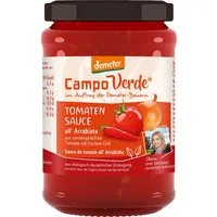Campo Verde Campo Verde Bio-Tomatensauce "all' Arrabiata" mit frischem Chili, 345 g – Produktbild 1 von 1