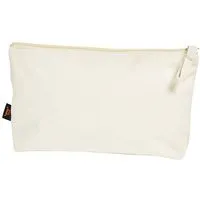 Halfar Halfar Kulturtasche aus Bio - Baumwolle mit Reisverschluss Vegan 25 x 14 x 6 cm, Natural, – Produktbild 1 von 1