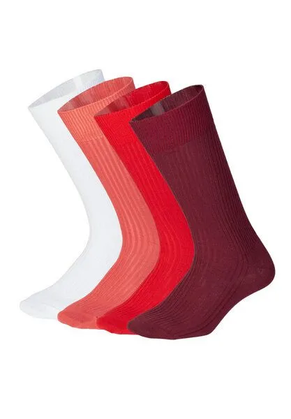 DillySocks DillySocks Socken „Ribbed Just Red“, Red, – Produktbild 1 von 4