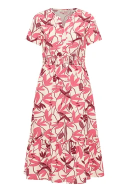 Tranquillo Kleid Idaa aus EcoVero™ Viskose - berry bird / 38 – Produktbild 1 von 1