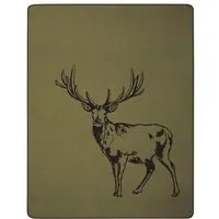 biederlack biederlack Wohndecke Serie Alp Chic "Deer green", 80 % recycelte Fasern – Produktbild 1 von 1