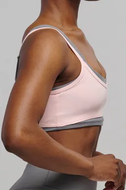 SEAAV SEAAV Damen vegan Sport-Bh Liftline Layered Strawberry Cream Storm/ Grau – Produktbild 1 von 1