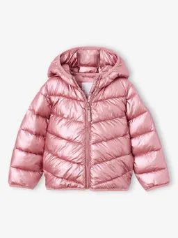 Vertbaudet Vertbaudet Glänzende Steppjacke mit Kapuze Mädchen – Produktbild 1 von 1