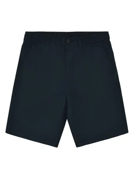 KnowledgeCotton Apparel KnowledgeCotton Apparel Popelin Shorts FIG Loose aus Bio-Baumwolle, Blau (total-eclipse), – Produktbild 1 von 3