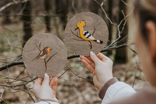 BeWooden BeWooden Holzbild Wanddekoration – Wiedehopf – Produktbild 3 von 4