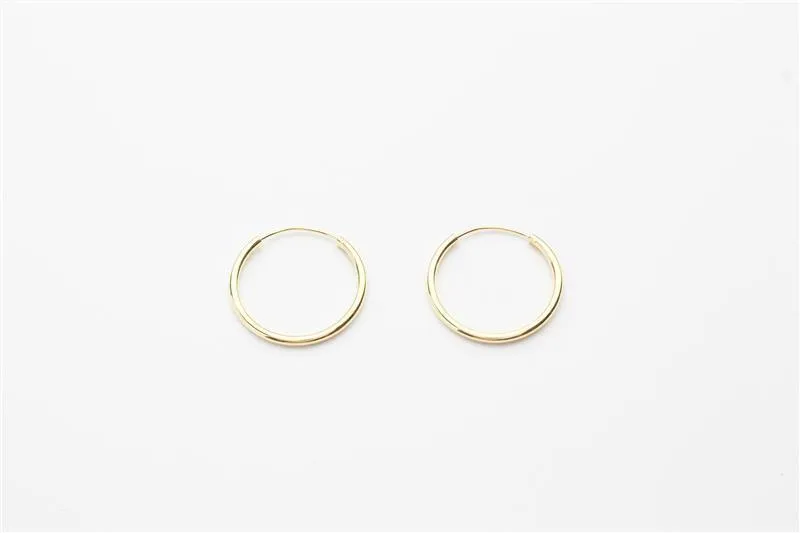 Jewelberry Jewelberry Kreole Basic Hoop, Vergoldet, – Produktbild 1 von 1