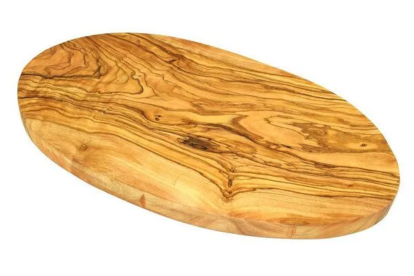 Olivenholz erleben Olivenholz erleben Frühstücksbrett OVAL aus Olivenholz – Produktbild 2 von 5