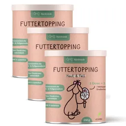 Hunderunde Hunderunde Futtertopping - Haut & Fell - Glänzendes Fell, Gesunde Haut, Natürliche Zutaten, vegan 750 g – Produktbild 1 von 1
