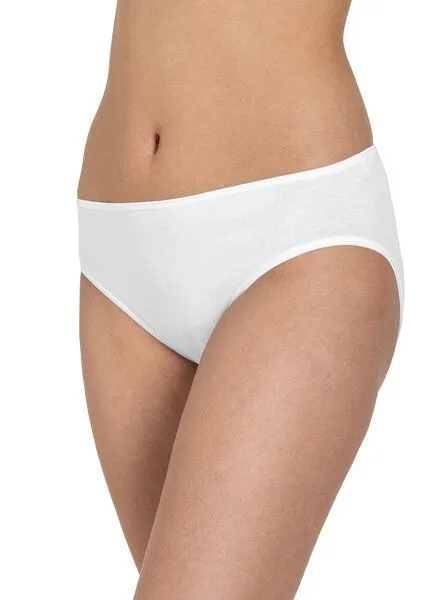 Haasis Bodywear Haasis Bodywear Damen Mini Slip Feinripp 5er Pack, Weiss, – Produktbild 3 von 4