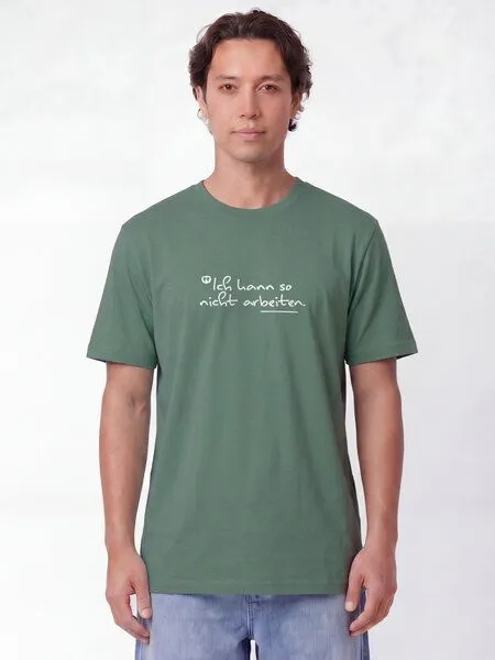 watapparel watapparel T-Shirt Unisex Ich kann so nicht arbeiten, Green bay, – Produktbild 2 von 2