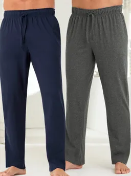 wäschepur men Hose lang marine + anthrazit-meliert – Produktbild 1 von 1