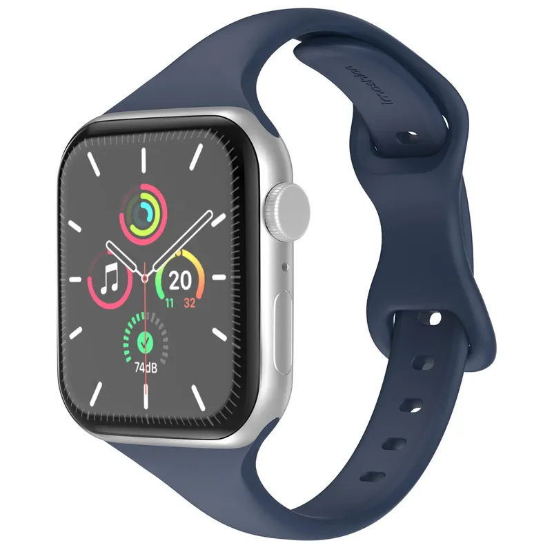 imoshion imoshion Slim Silikonarmband für Apple Watch | 38/40/41/42 mm, Blau, – Produktbild 1 von 1