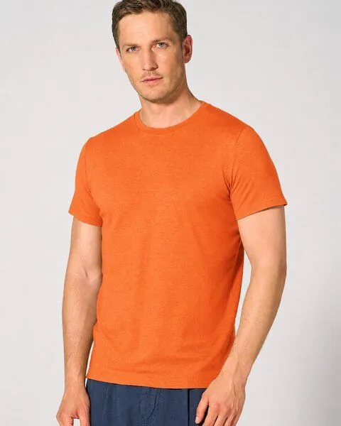 HempAge HempAge Herren T-Shirt Hanf/Bio-Baumwolle, Nectarine, – Produktbild 1 von 3