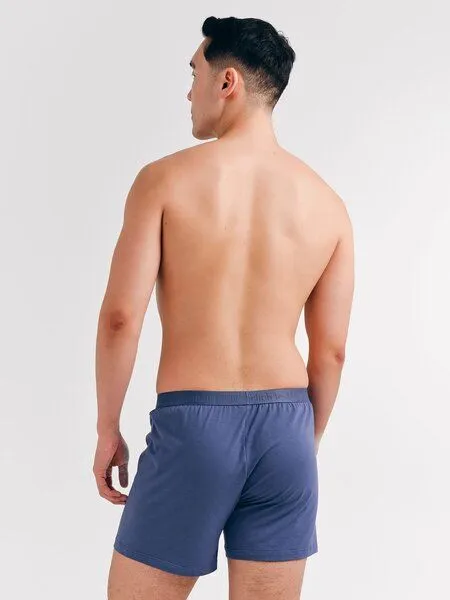 erlich textil erlich textil Casual Cotton Boxers im 3er Pack, weite Boxershorts aus Bio-Baumwolle, made in Europe, Steingrau, – Produktbild 8 von 8