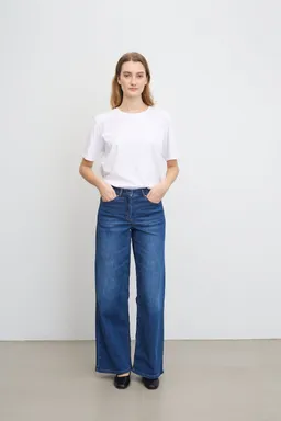LAURIE LAURIE Damen vegan Jeans Carol Lange Länge Gewaschen Blau – Produktbild 1 von 1